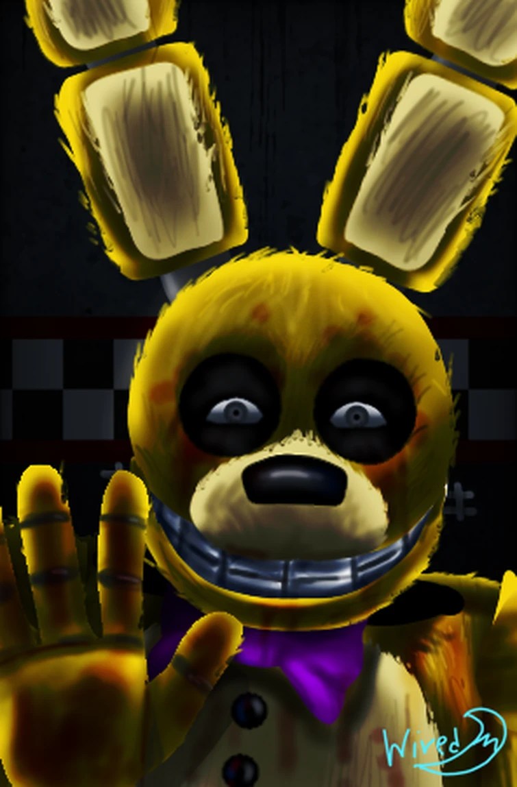 “He’s here…” Spring Bonnie/Afton drawing Fandom