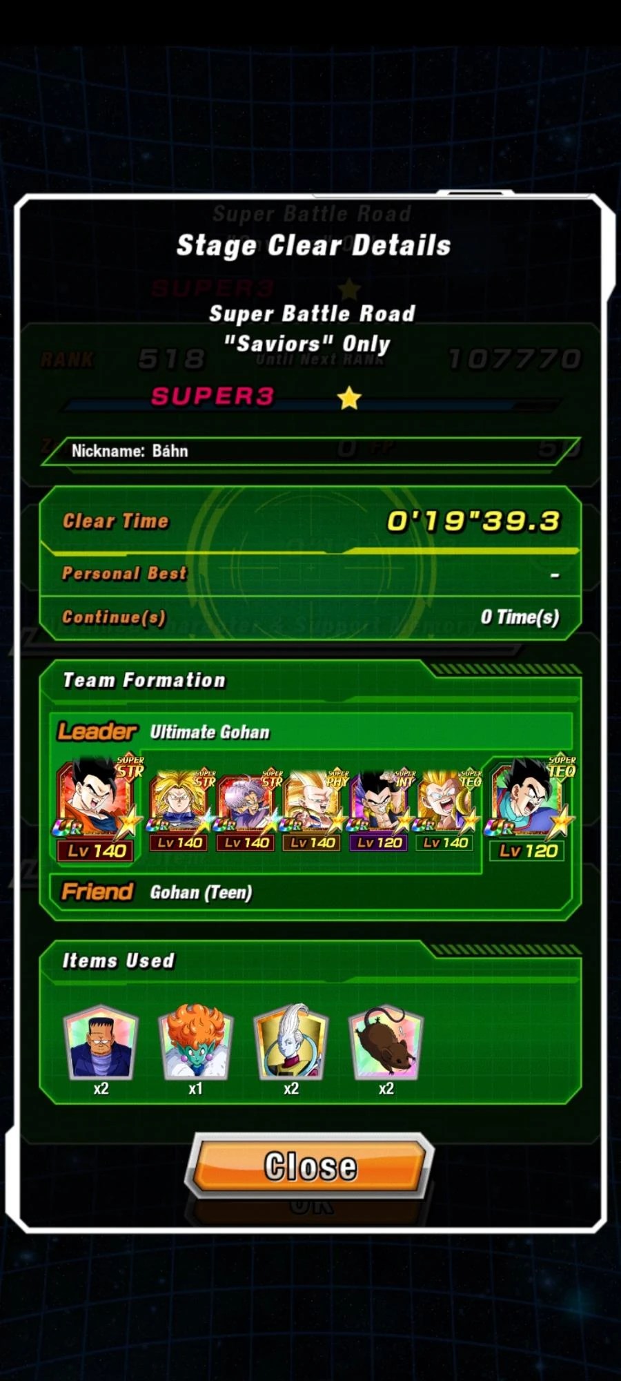 EZA Ult. Gohan and Super Strike Trunks Renewal=MVP x2 Fandom