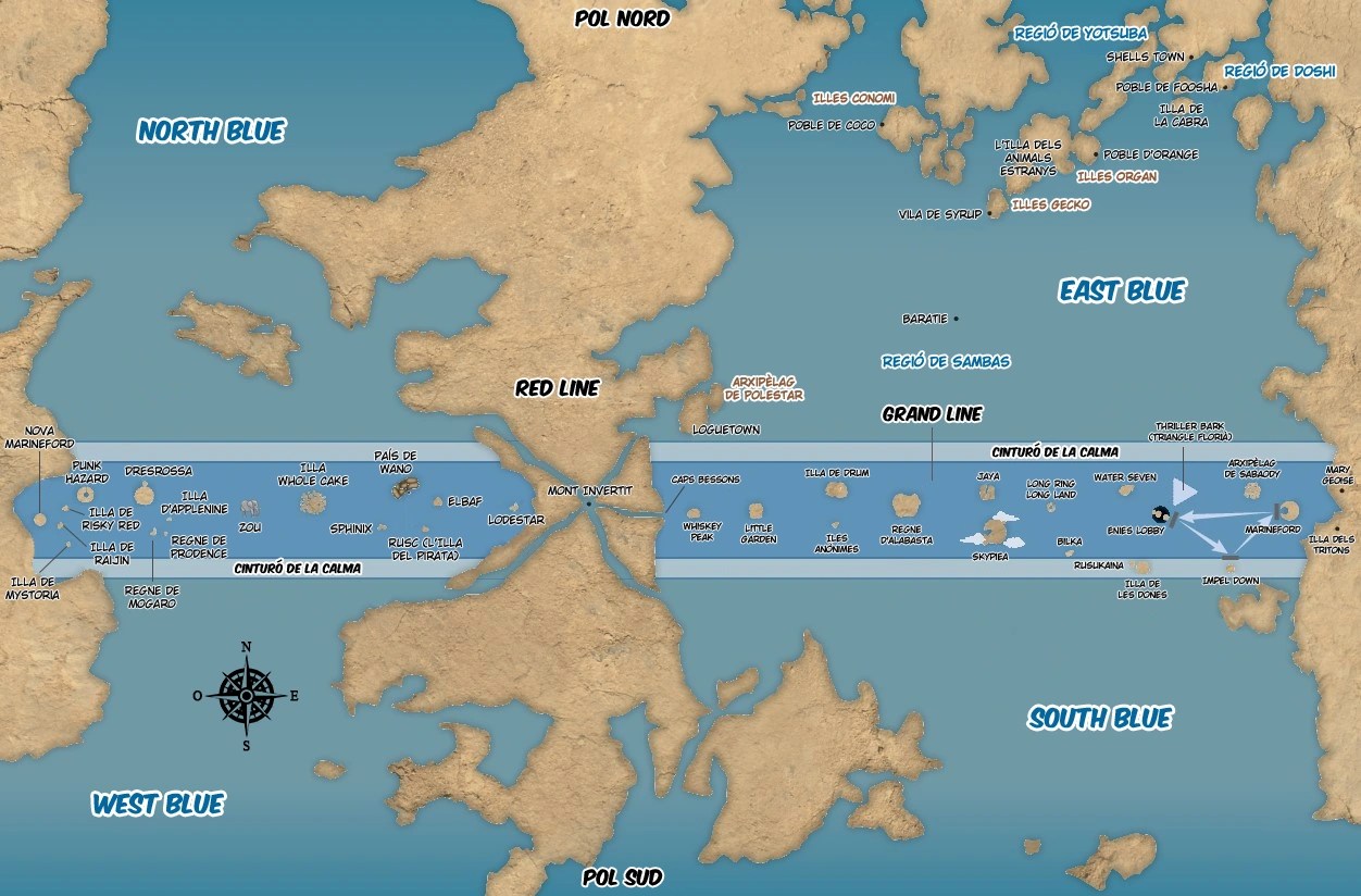 World Map Of One Piece El mapa del mundo de One Piece Fandom