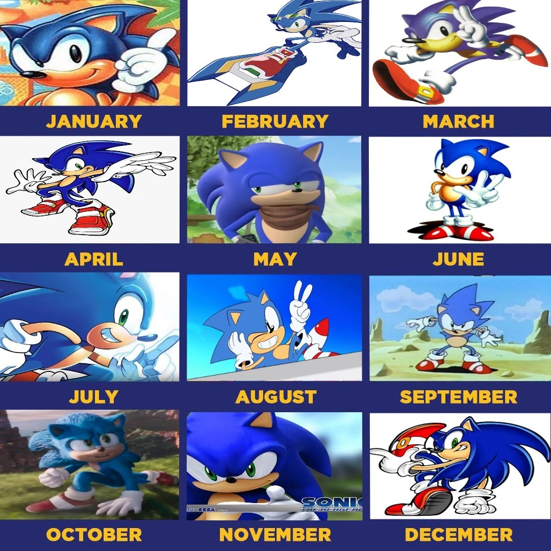 Your birth month based on what Verison of Sonic you are Fandom
