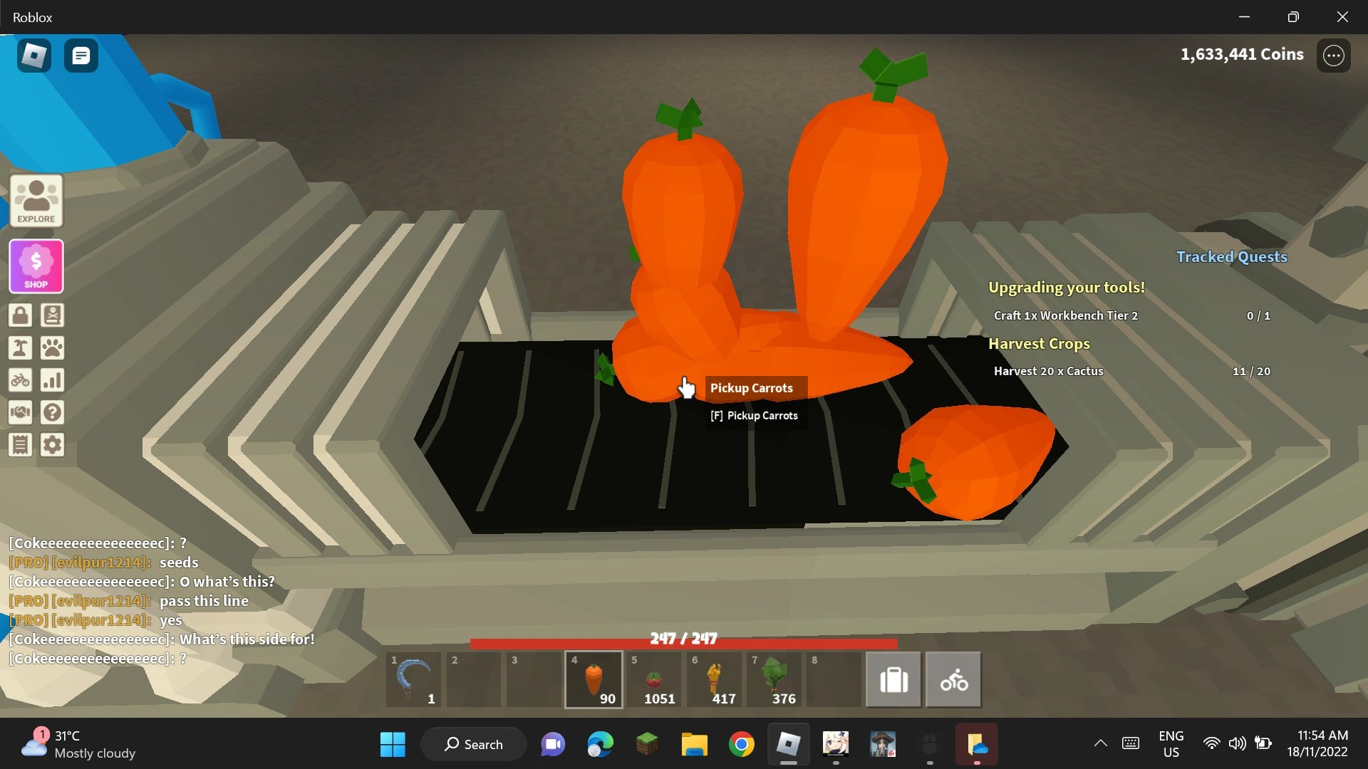 Anyone knows how to deposit things quickly from your inventory without