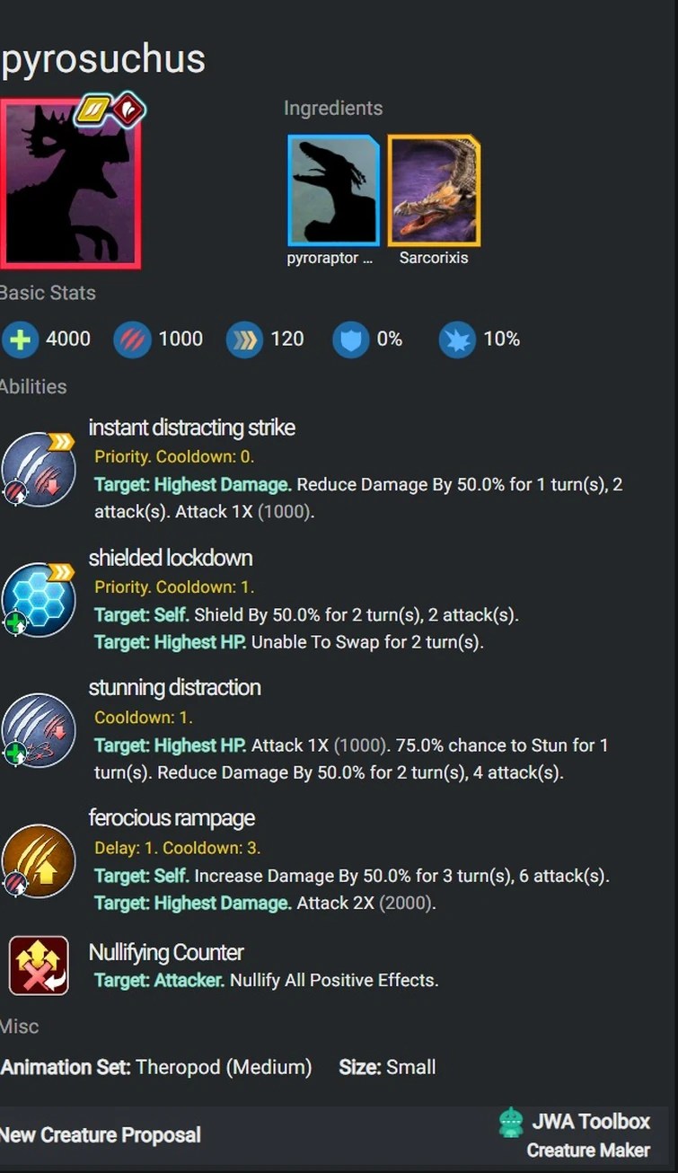 2.19 creatures in jwa toolbox Fandom