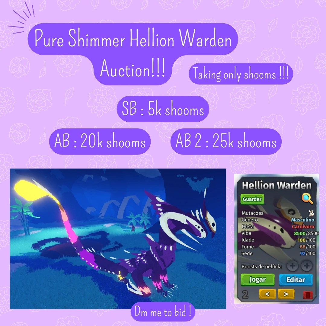 Pure shimmer hellion warden auction repost ! Fandom