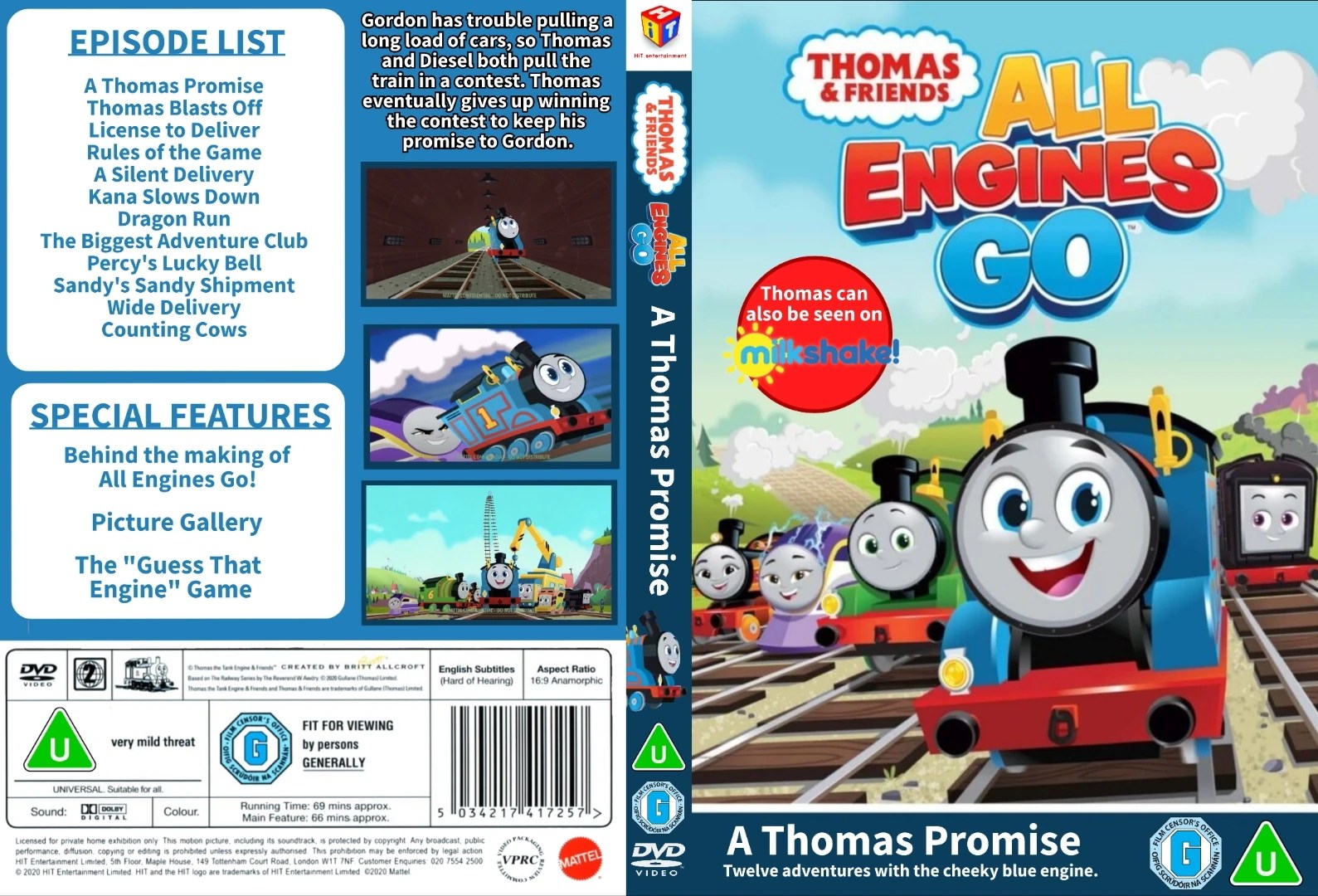 Thomas and Friends: All Engines Go! "A Thomas Promise" DVD Cover