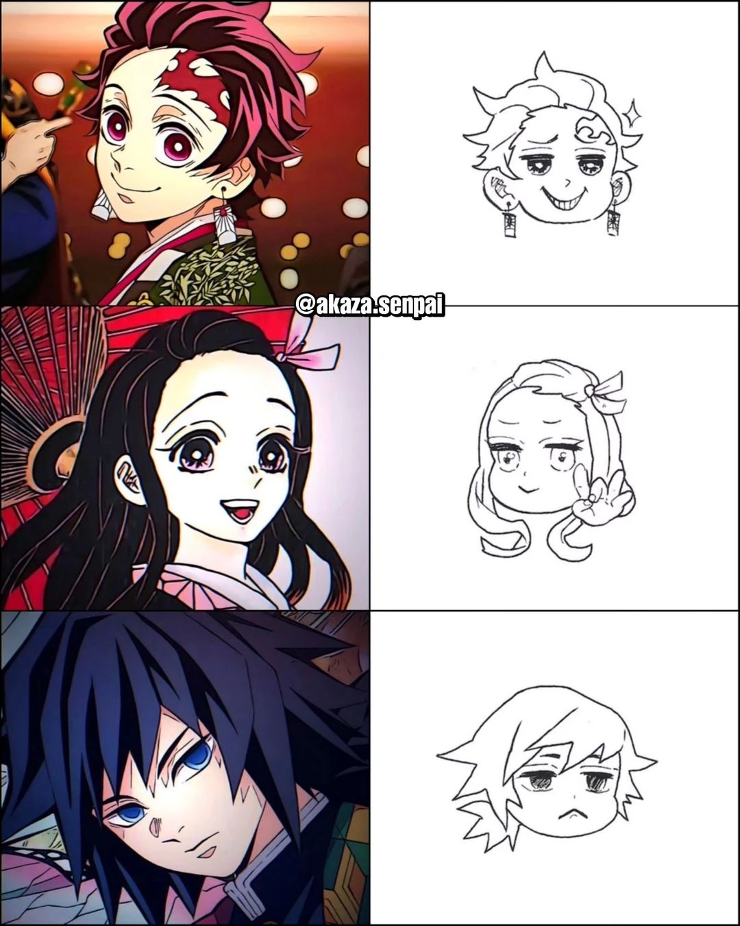 Them in anime vs chibi manga 😆 Fandom