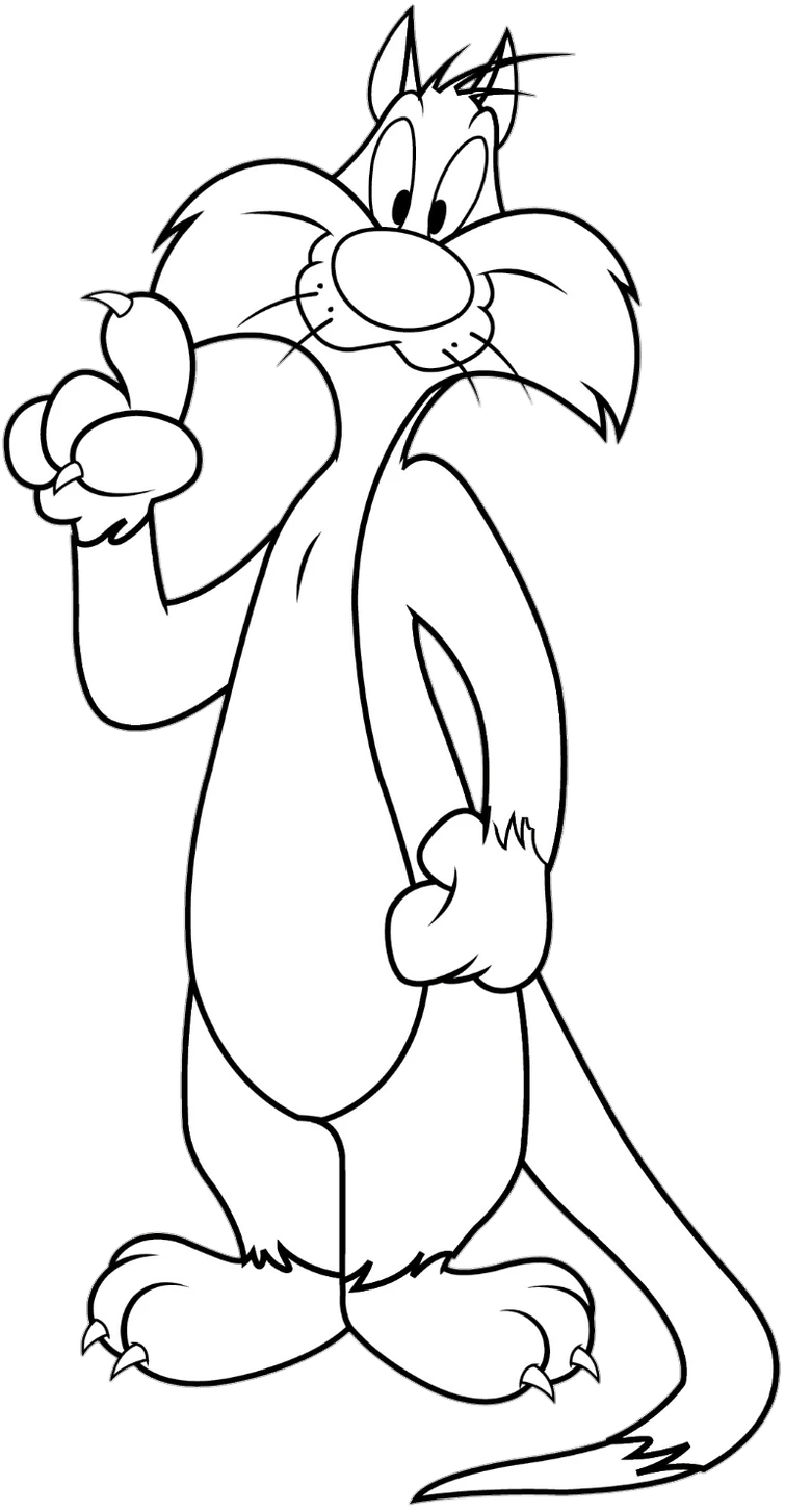 Sylvester The Cat Coloring Pages To Print