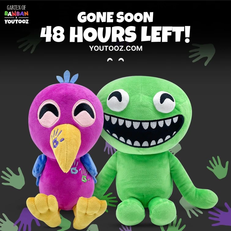 48 Hours Left to Buy a Garten of Banban Youtooz Plush before they are