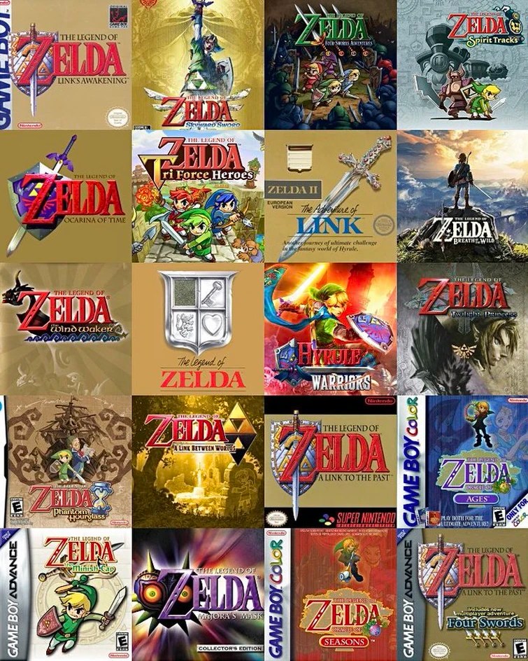 Wanted to make my own but with zelda games )pick one game from each