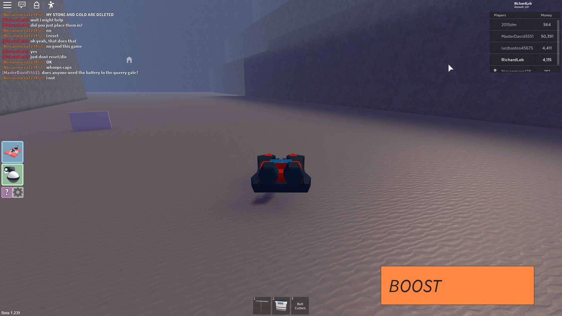 Space Mining Tycoon Roblox How To Get The Bolt Cutters And The Battery roblox space mining tycoon battery