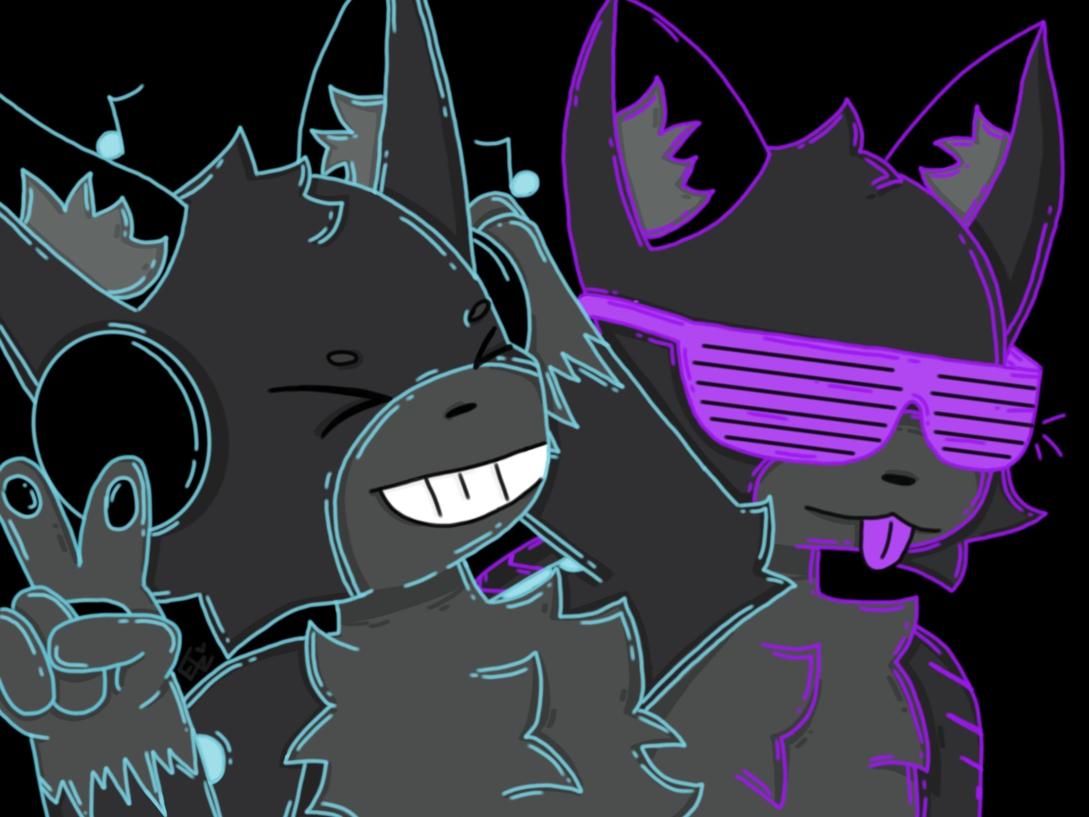 Kaiju Paradise Fanart Jammer and Nightshade Fandom