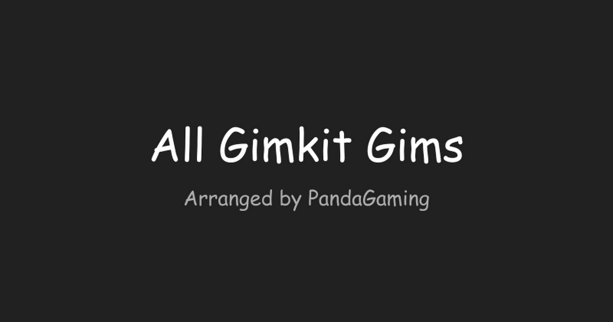 All Gimkit Skins Google Slides Fandom