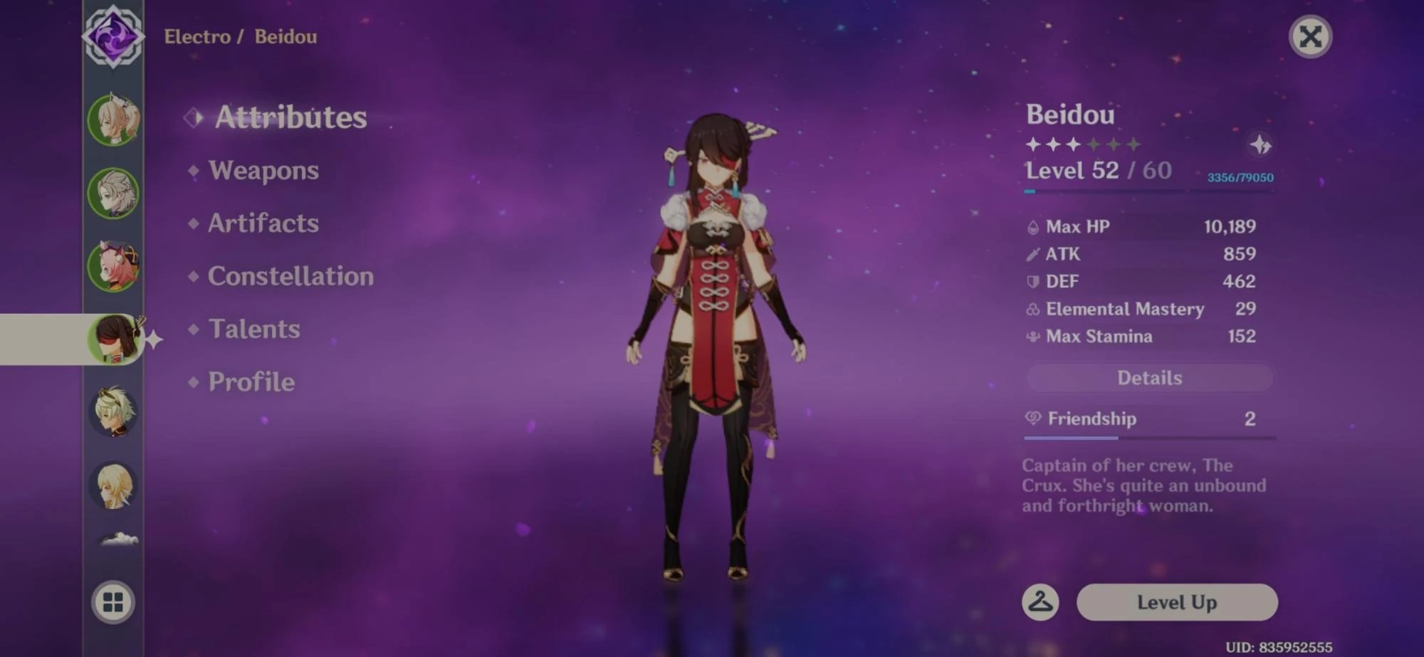 rate my beidou build? (ar 35 atm) Fandom