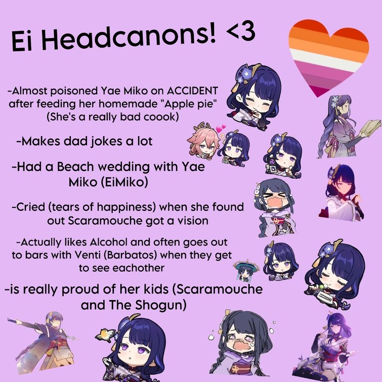 Ei Headcanons D (Genshin Impact) Fandom
