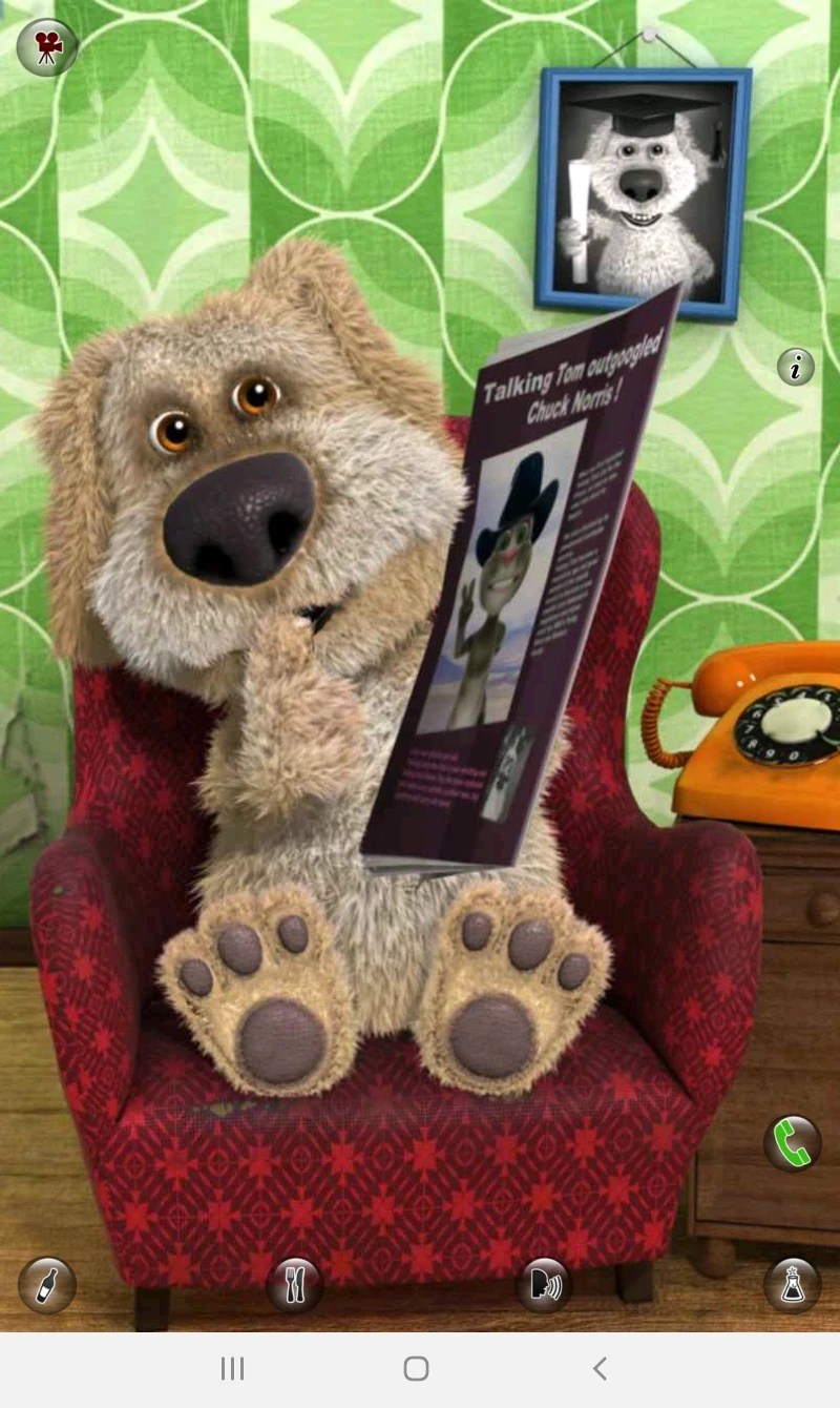 I found this animation in old version Talking Ben the Dog Fandom