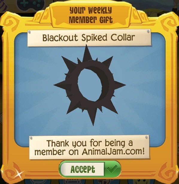 Blackout Spiked Collar Animal Jam Wiki Fandom(02)