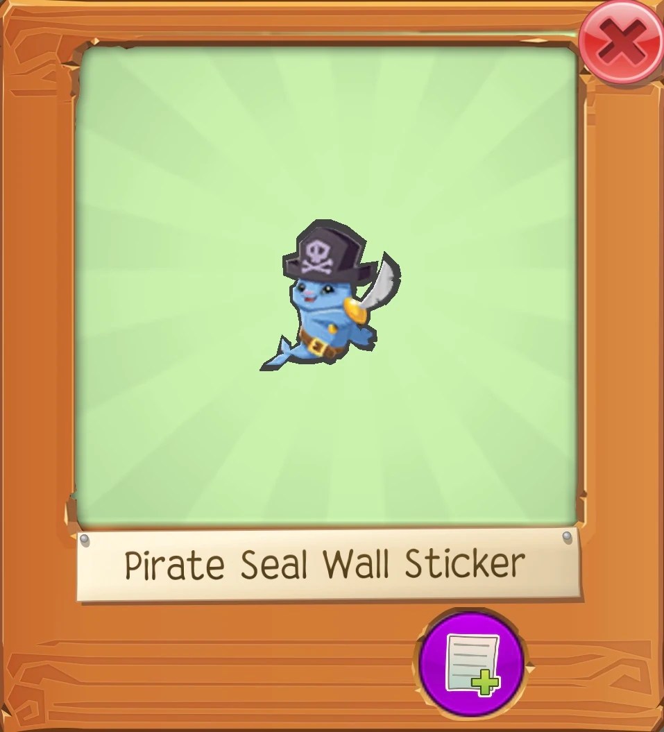 Pirate Seal Wall Sticker Ajpw Glitched, Hacked, Unreleased And