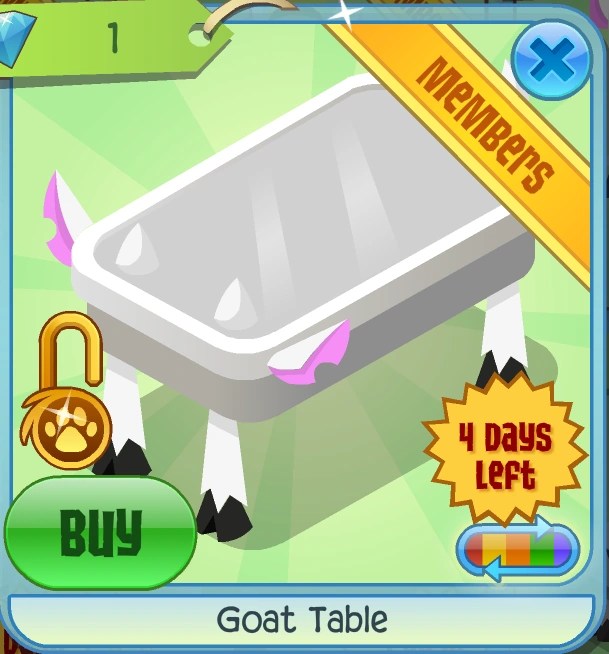 Goat Table Animal Jam Classic Wiki Fandom