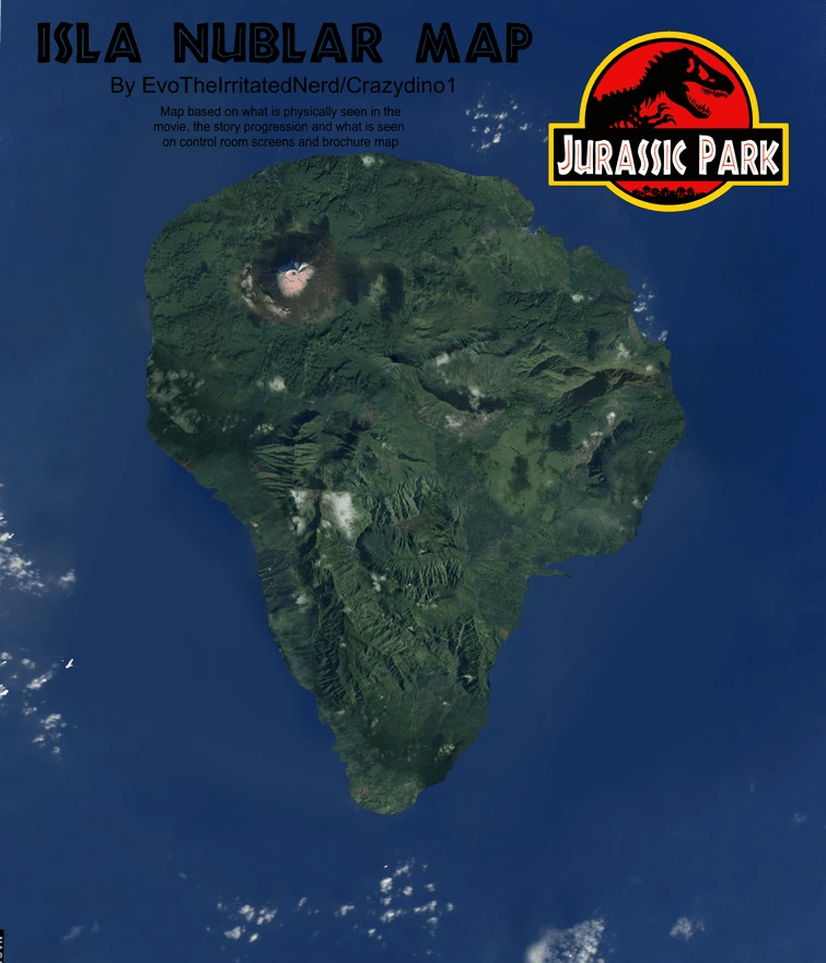 Isla Nublar Satellite Map Fandom