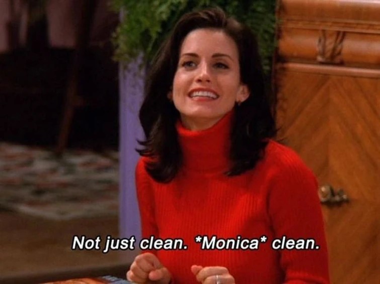 "not just clean monica clean" episode Fandom