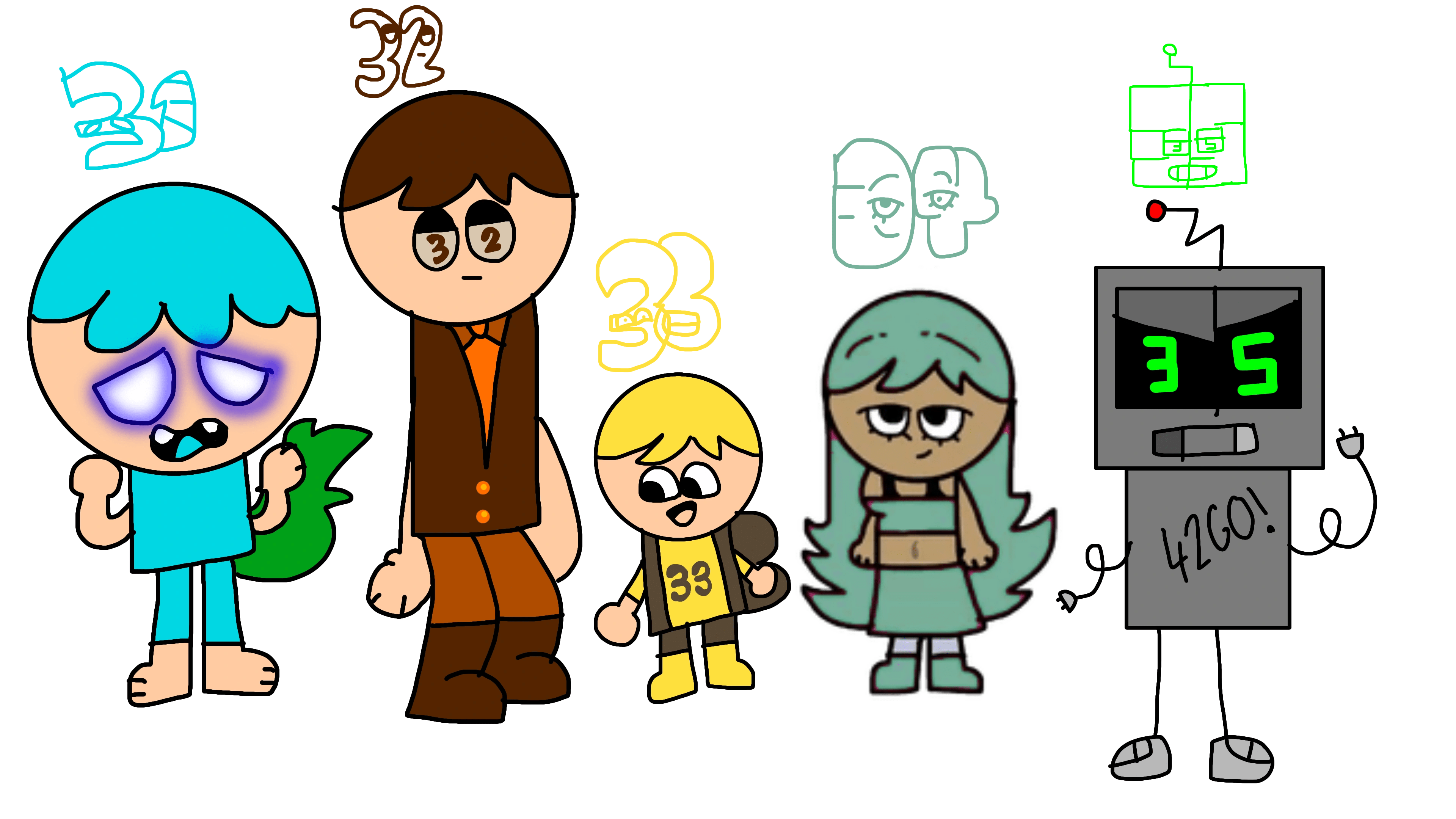 Number Lore as Humans (4/5) (Repost) I having glitches on the other