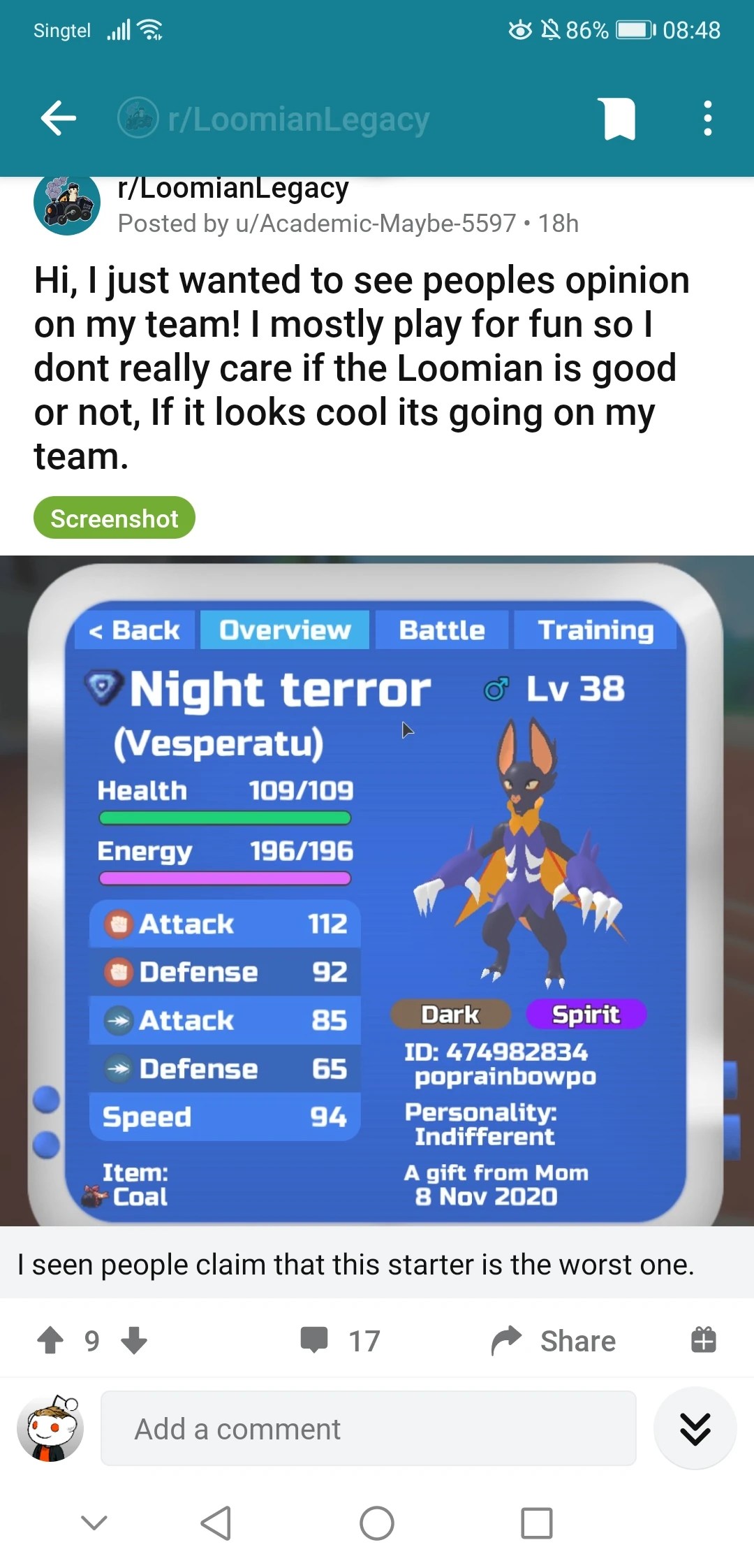 Loomian Legacy reddit in a Nutshell 2, attack them for me please Fandom