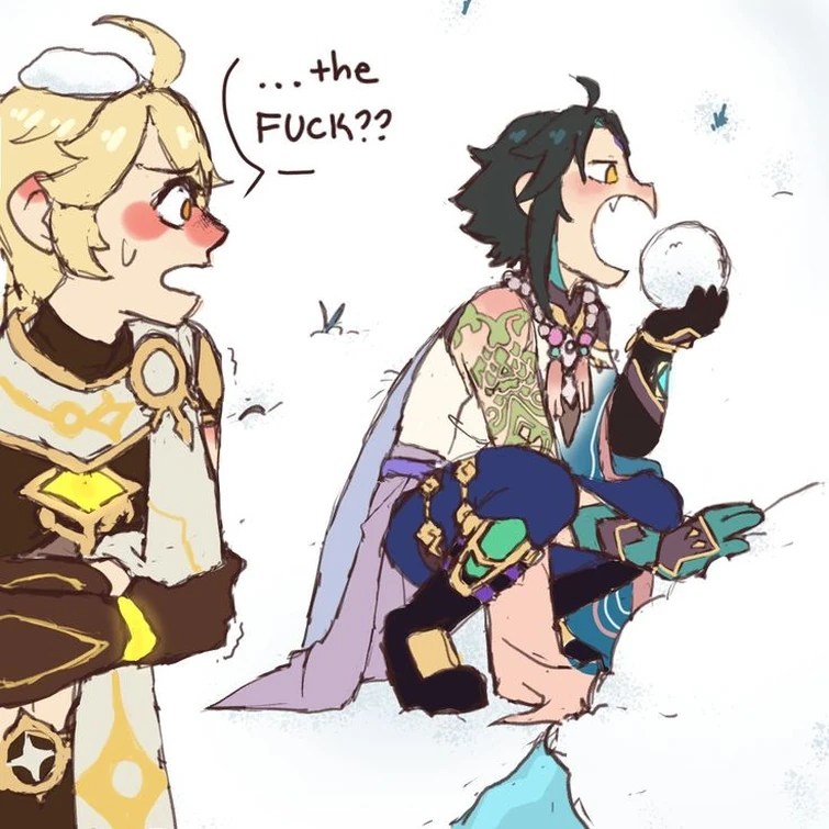 "once the snow is thick enough, we can eat it." Xiao Fandom