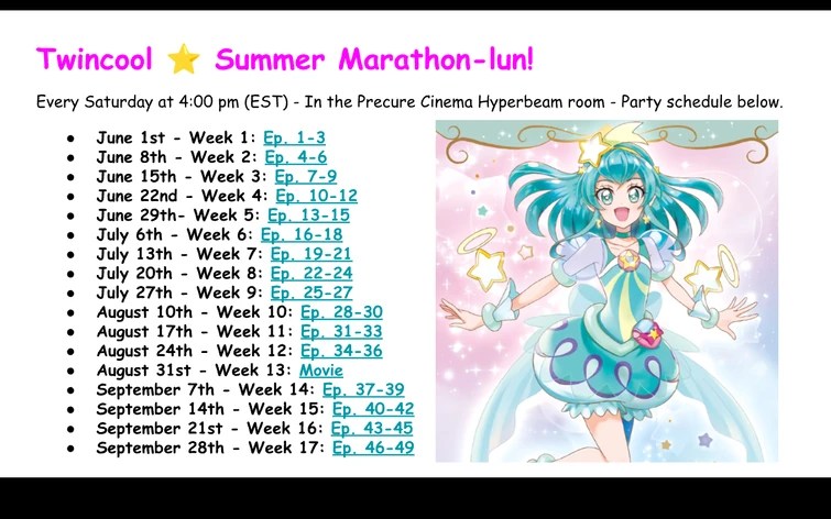 1 hour until Star Twinkle Precure Marathon! | Fandom