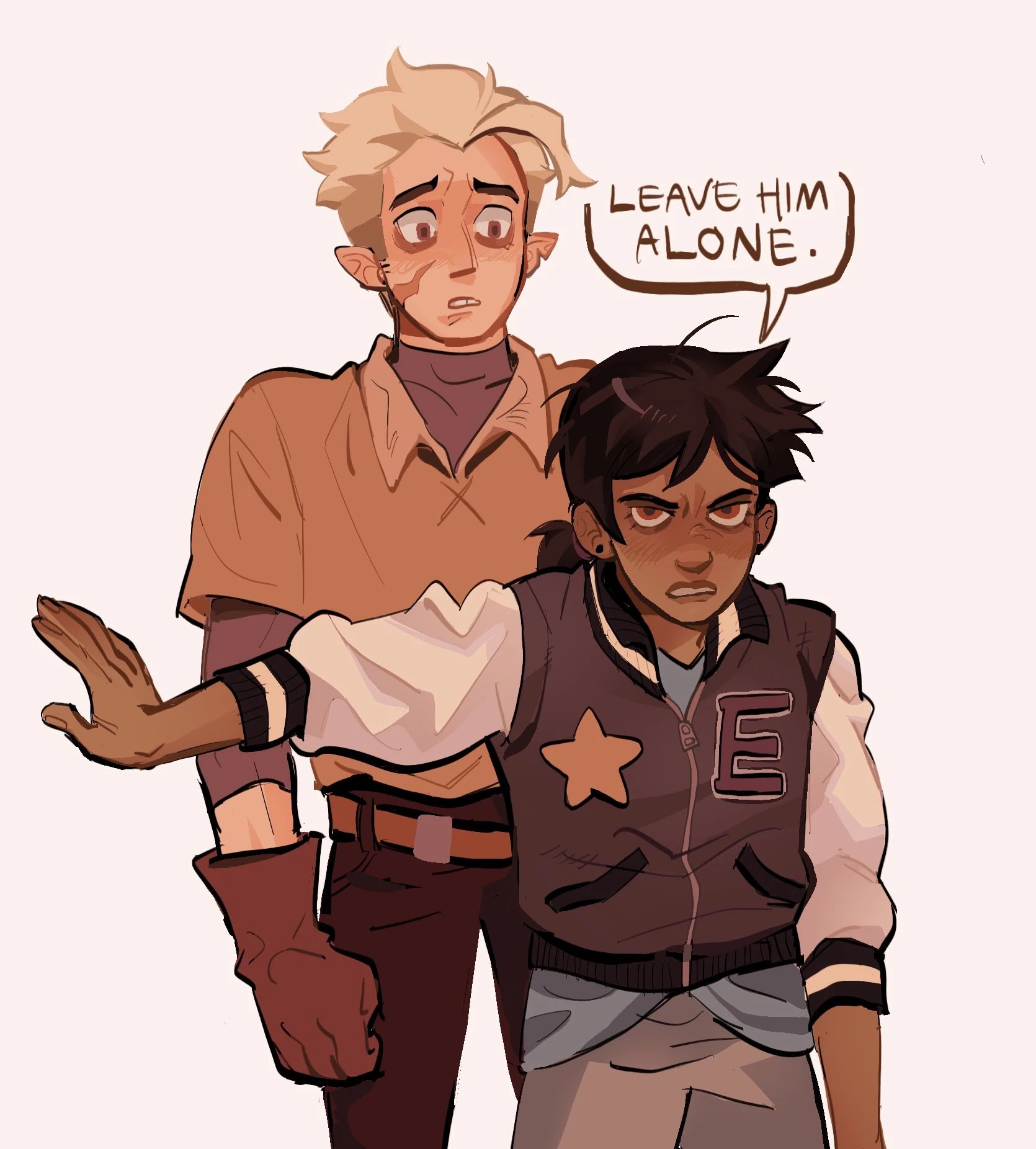 Luz protects Hunter (cool fan art liked by Dana herself) Fandom