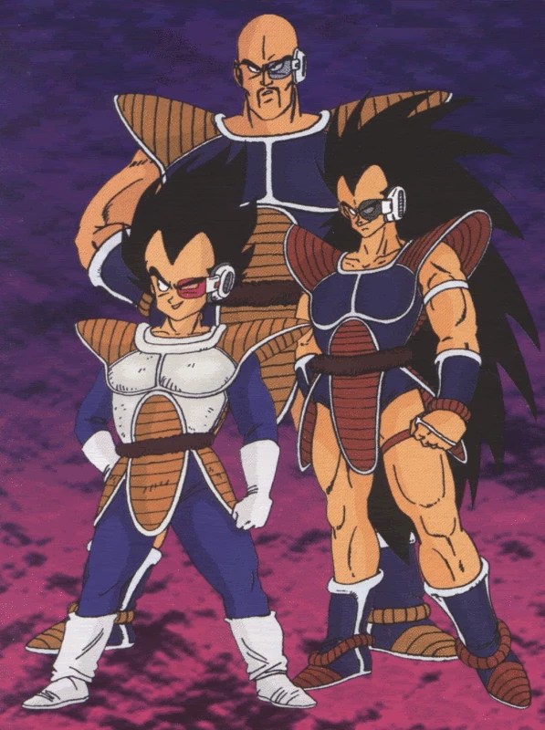 vegeta nappa and raditz - Bille Brousse
