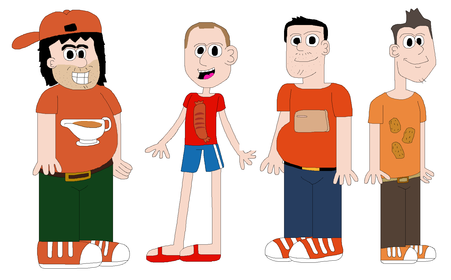 FOOD SHIRT FRIENDS A LA IMPRACTICAL JOKERS Fandom