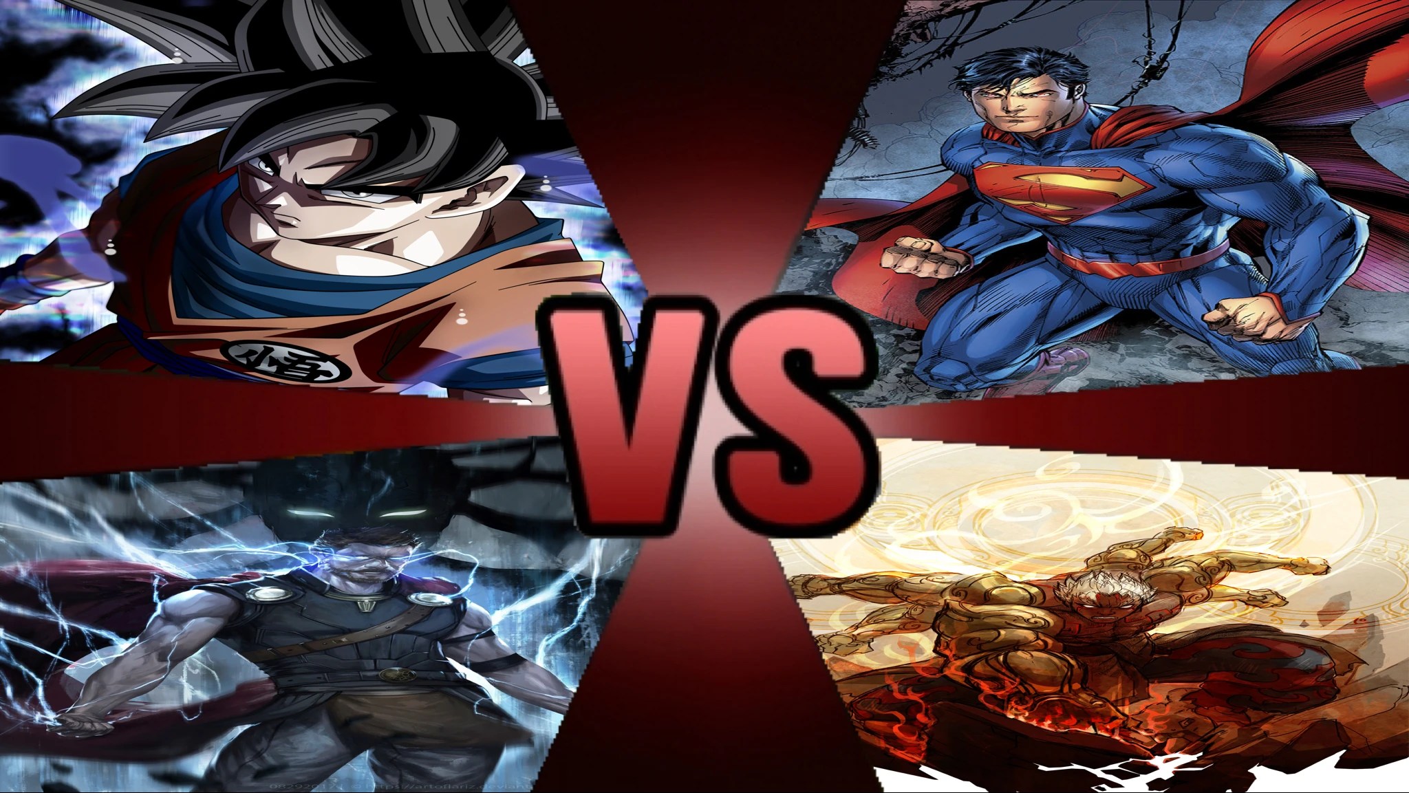 Goku Vs Superman Vs Thor Vs Asura Death Battle Fanon Wiki Fandom