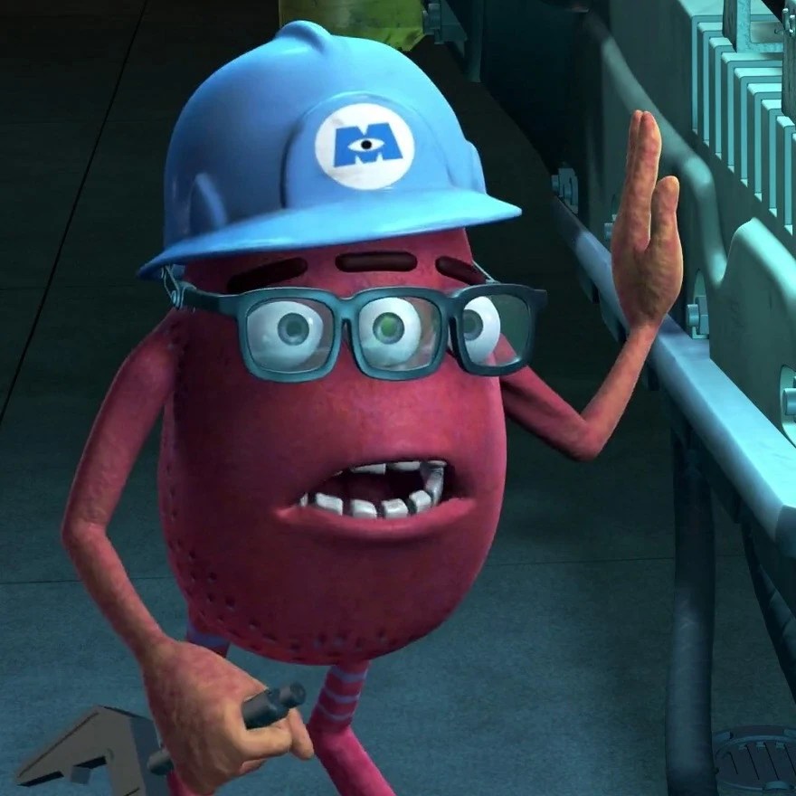 Blue Guy With Big Lips From Monsters Inc | Family Man Librarian