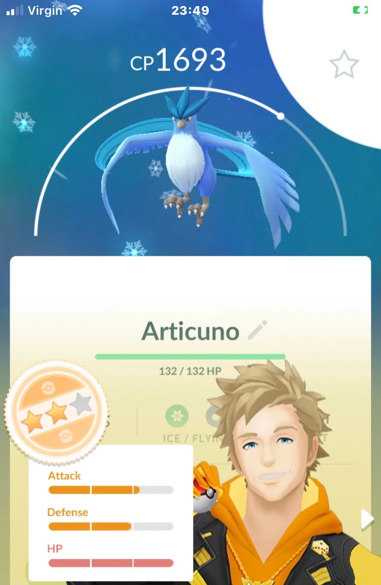 (when you get articuno in gbl) Fandom