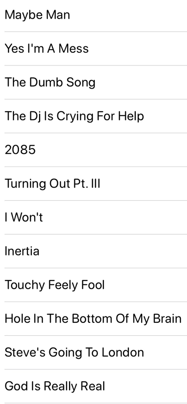 The Maybe Man Fanmade Tracklist Fandom