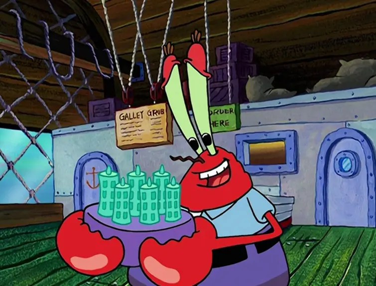 Do you think Mr. Krabs deserves to be in jail more often than Plankton