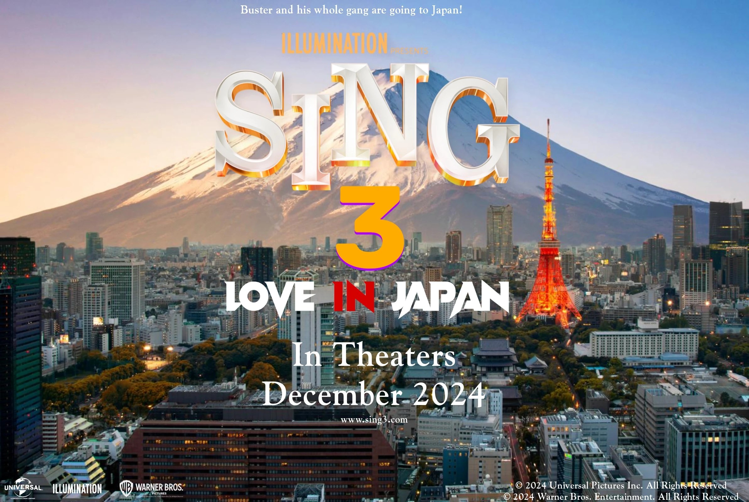Illumination has to announce Sing 3 Love in Japan to find one of the