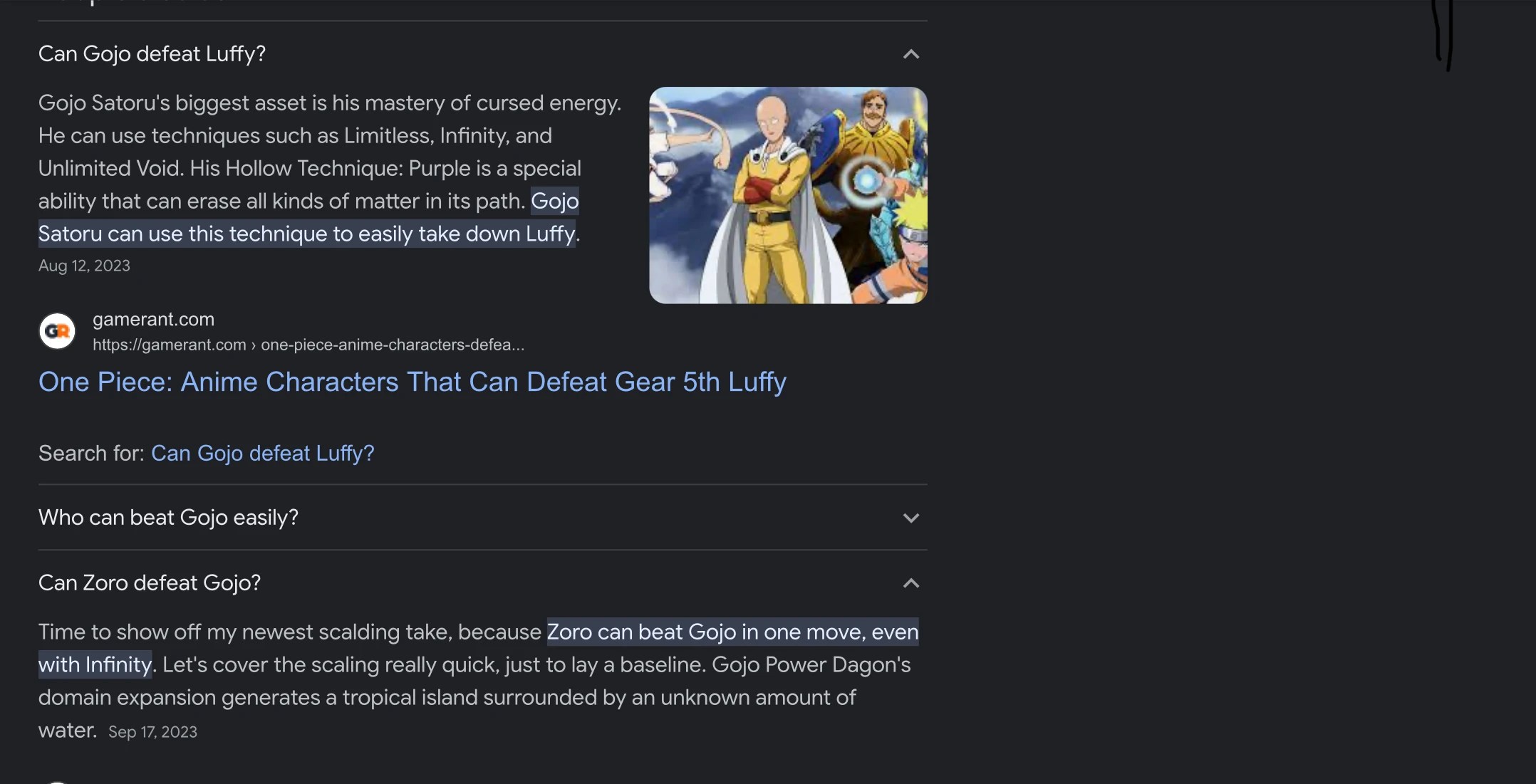 Apparently Zoro is stronger than Luffy Fandom