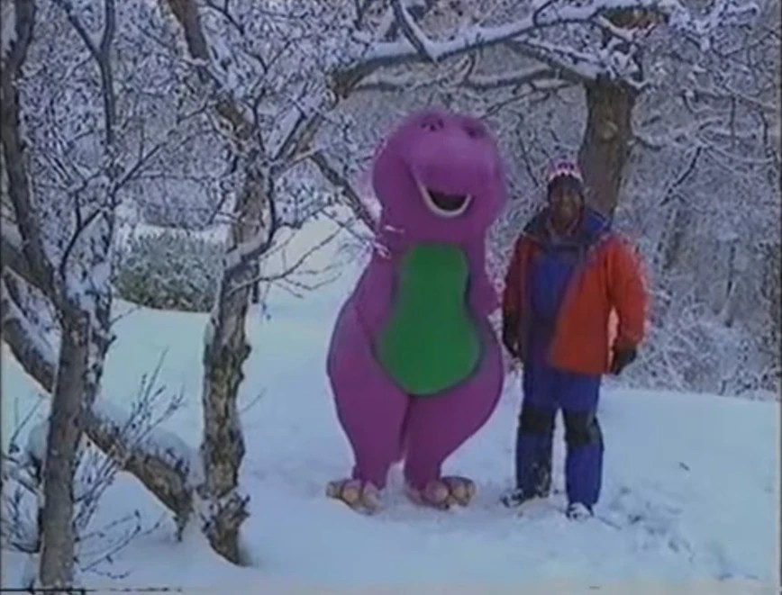 Another rare continuity of GMTV with Barney and Dave Benson Phillips (Christmas 1997) Fandom