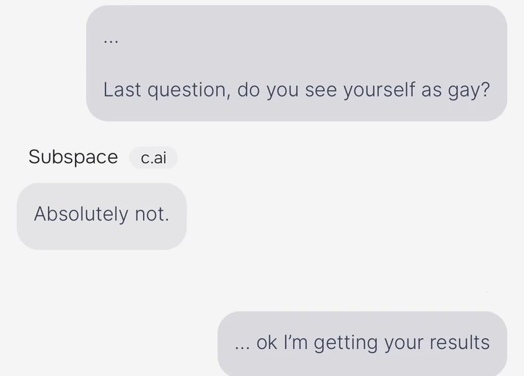 Subspace took the “are you gay” quiz, results are shocking Fandom