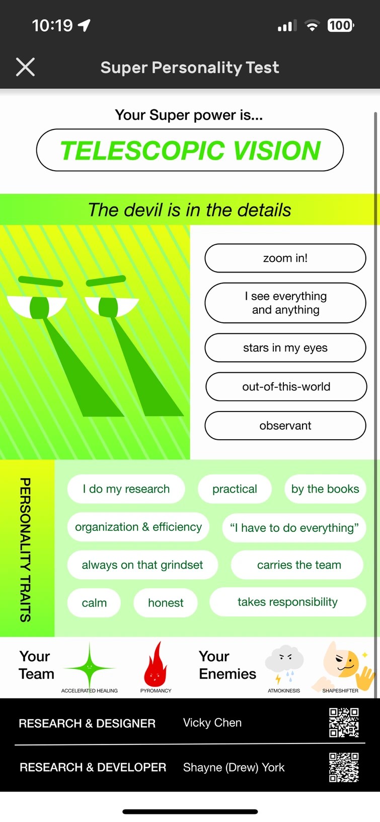 Your superpower quiz? Fandom