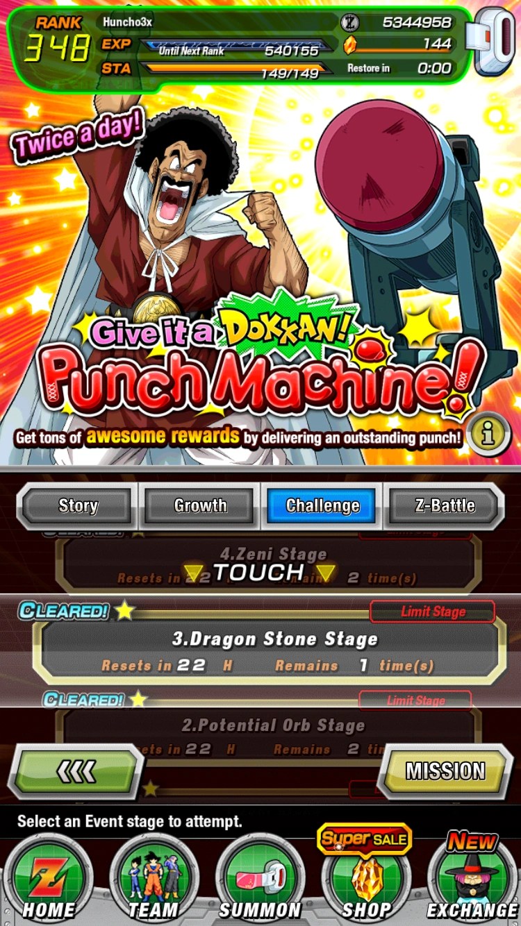 Help on Dokkan punching bag event Fandom