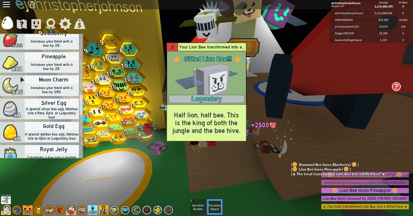 YES A new Gifted bee from pineapples Fandom