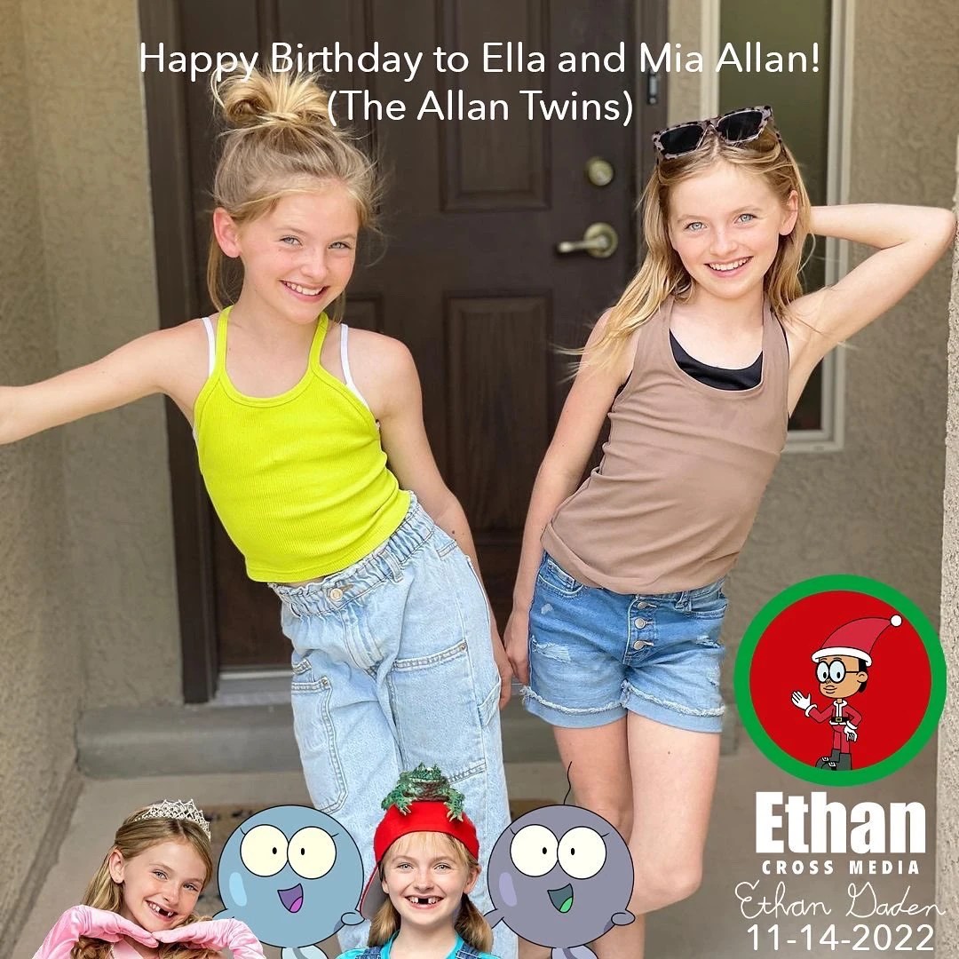 HappyBirthday to Ella and Mia Allan (TheAllanTwins)! 😀 Fandom