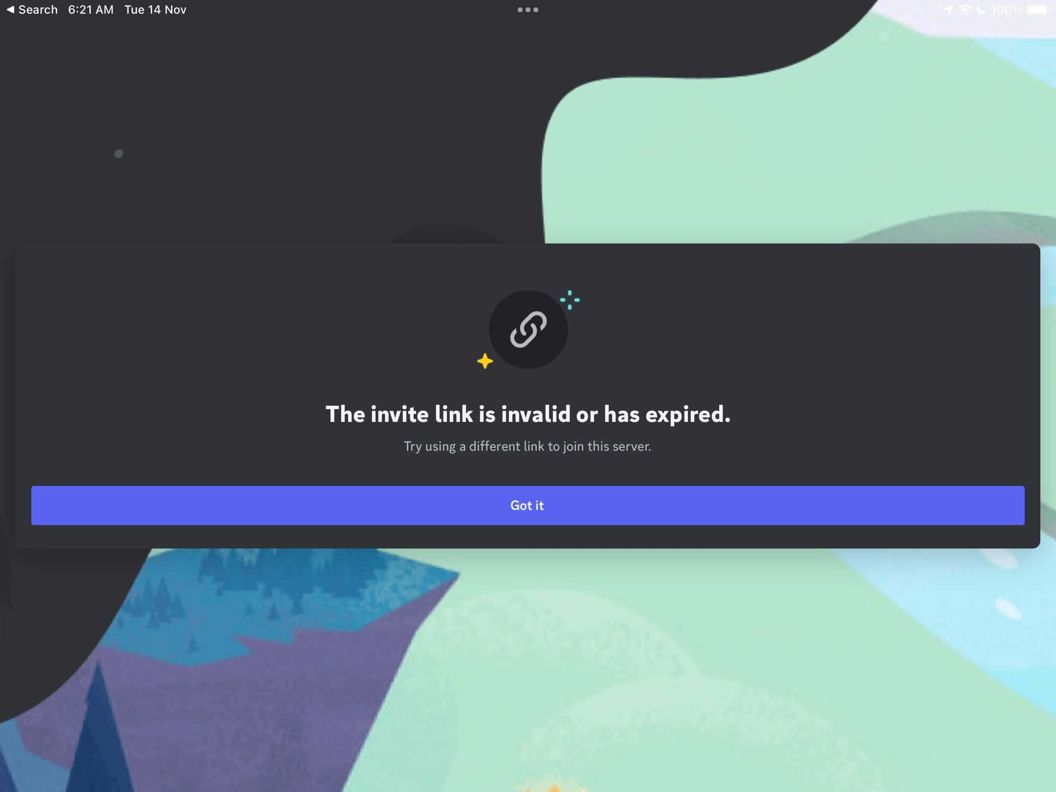 The front page run or else discord wont work Fandom