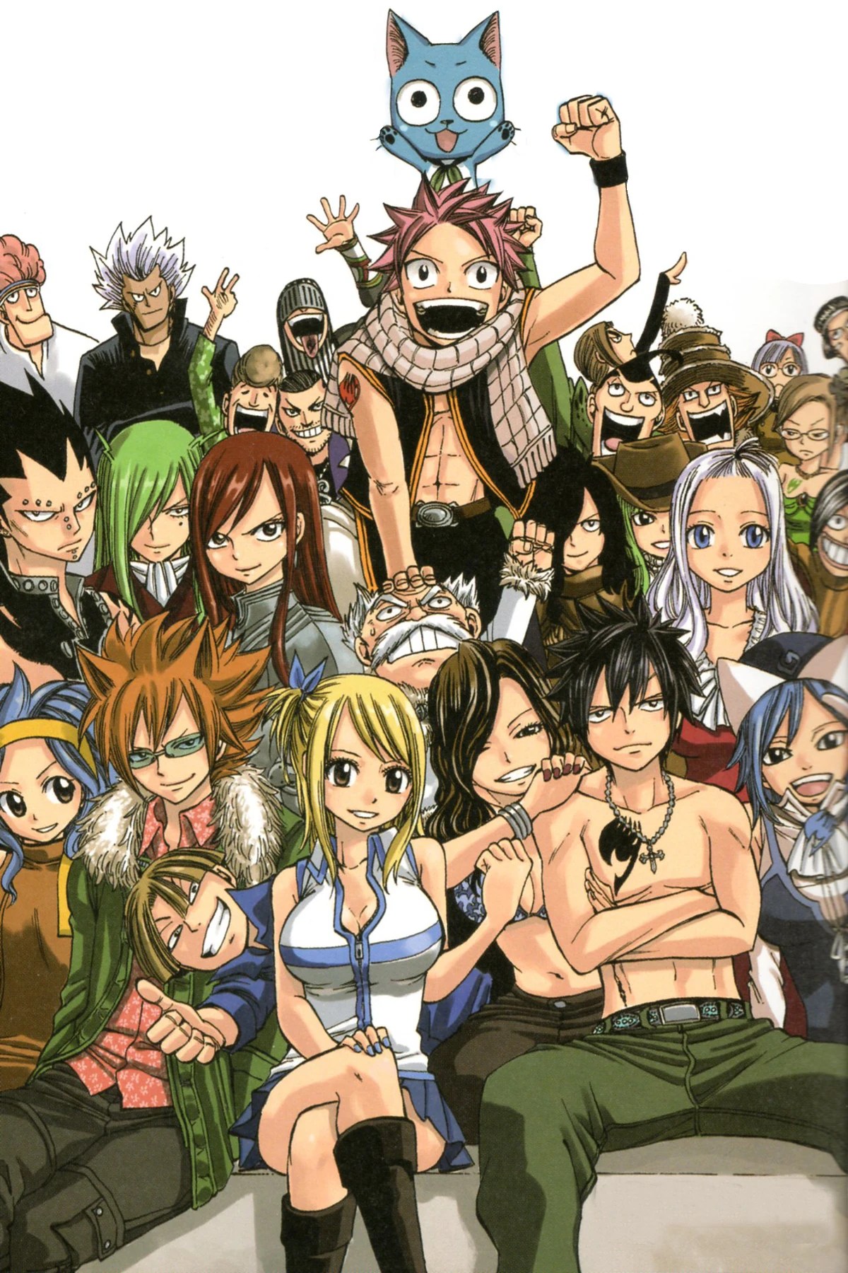 tout les personnage de fairy tail - Gel French Manicure