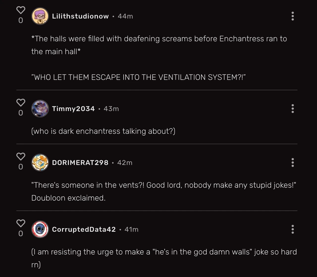 “HE’S IN THE DIVINE DOUGH WALLS!!!” Fandom