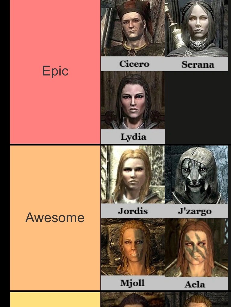 Skyrim follower tier list (updated) Fandom