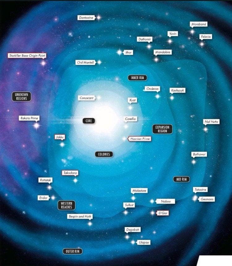 A simplified map of the galaxy. Fandom