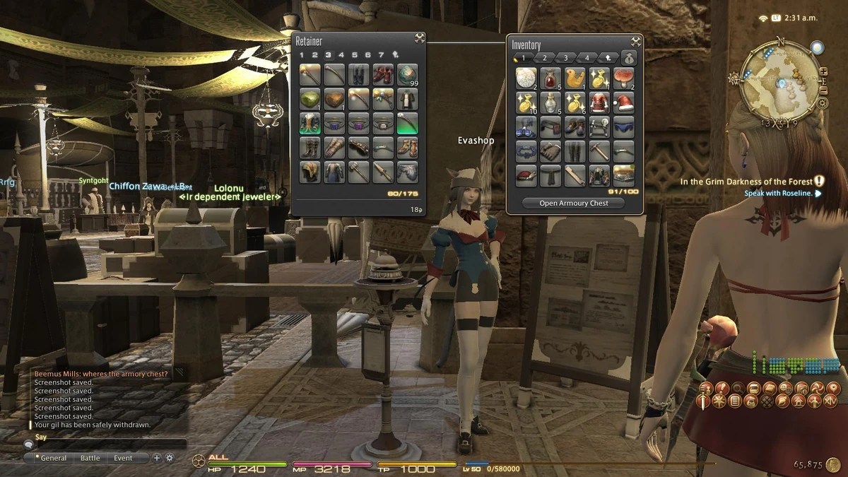 Retainer Final Fantasy XIV
