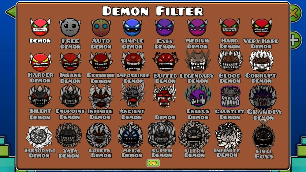 Update 28New Demon Difficulties - Namdalay